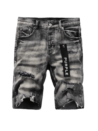 Smoke Gray Ripped Patch Jeans