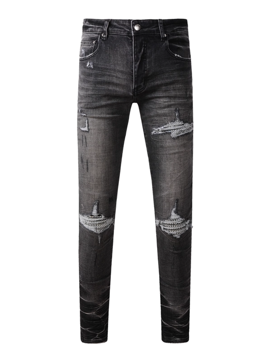 Dark Gray Ripped Jeans
