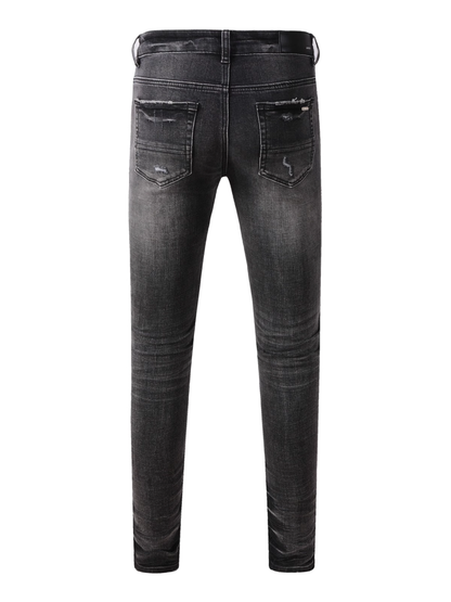 Dark Gray Ripped Jeans