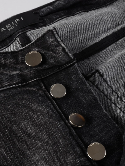 Dark Gray Ripped Jeans