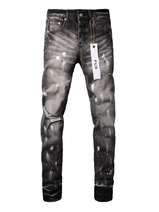 Smoke Gray Paint Jeans