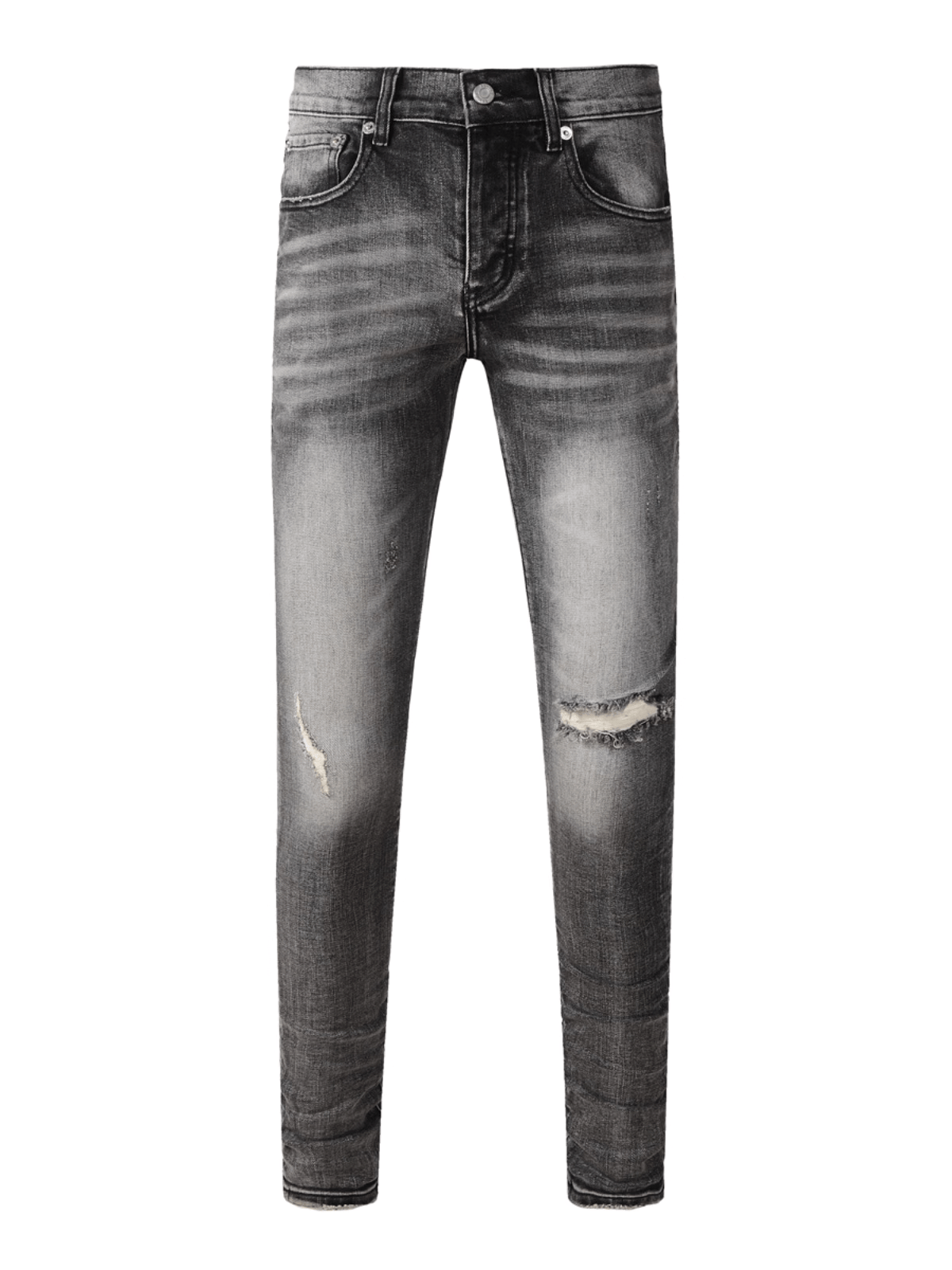 Smoky Gray Ripped Jeans