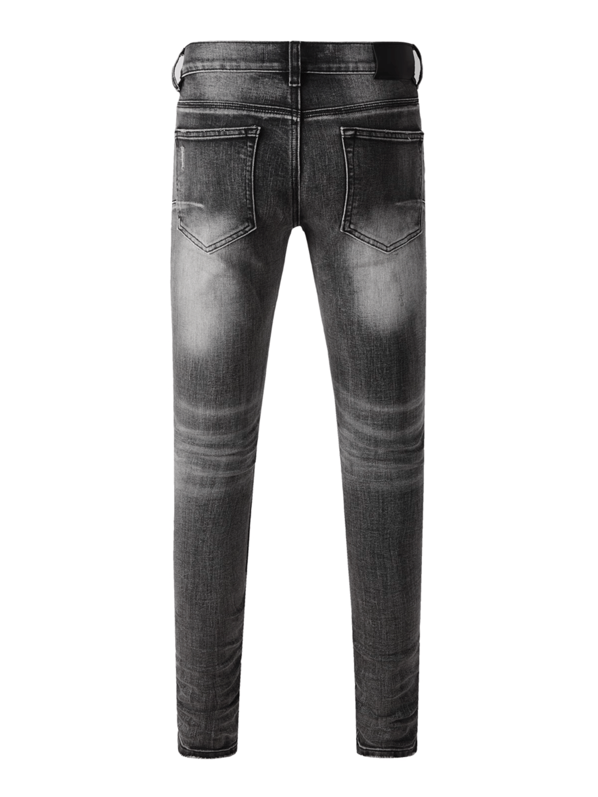 Smoky Gray Ripped Jeans