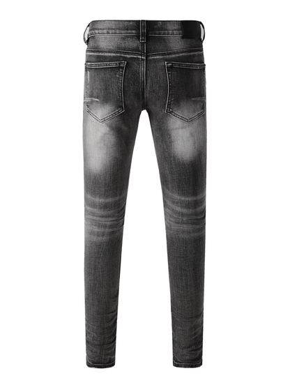 Smoky Gray Ripped Jeans