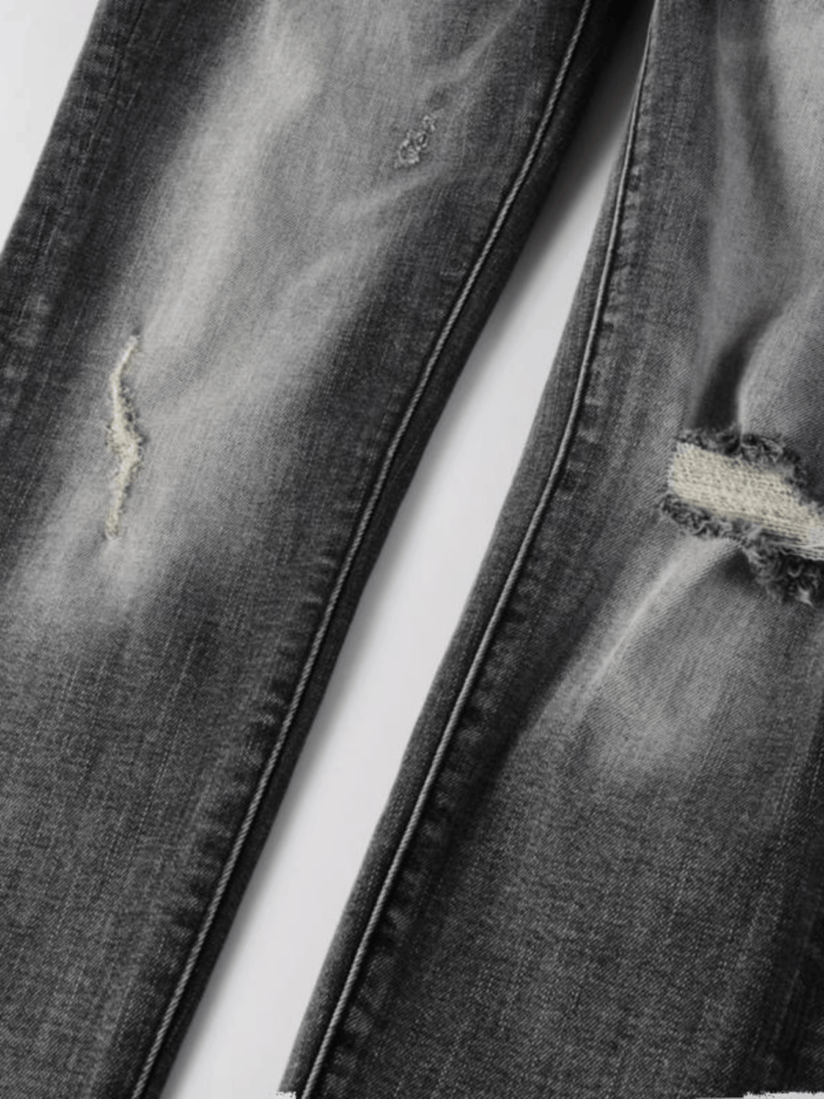 Smoky Gray Ripped Jeans