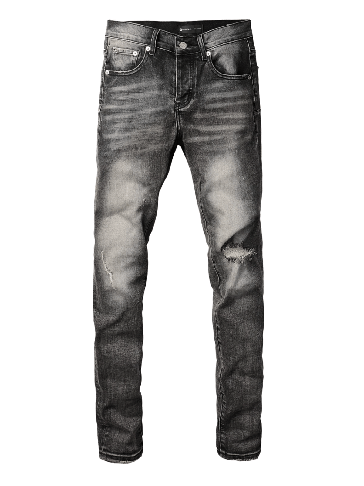 Smoky Gray Ripped Jeans