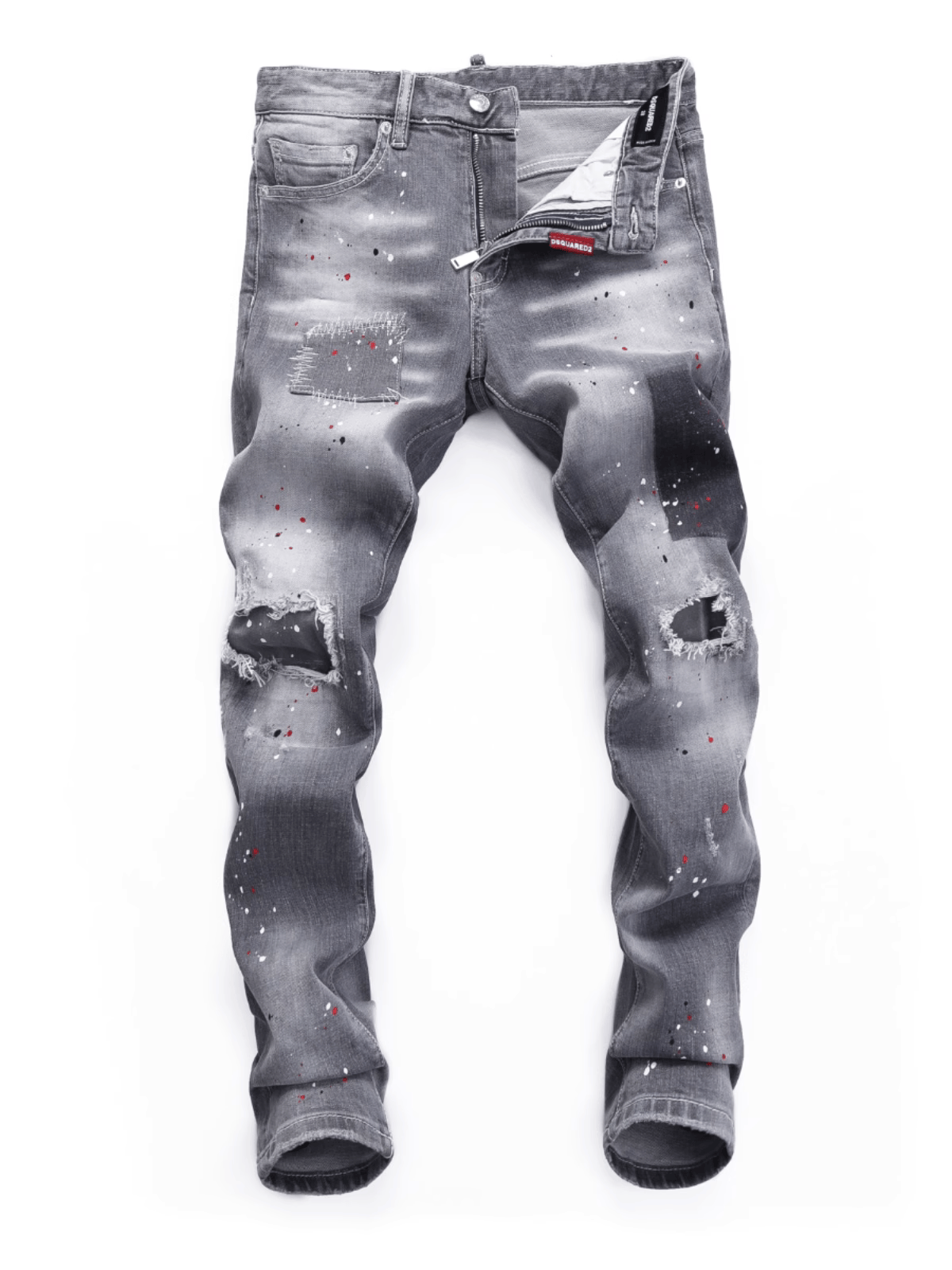Smoky Gray Hole Jeans