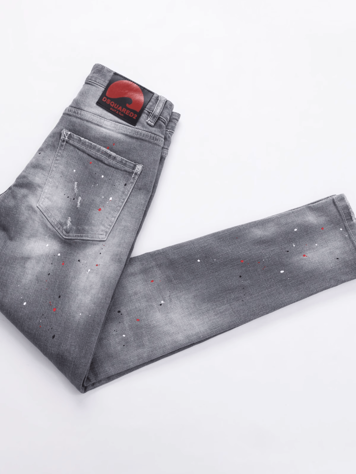 Smoky Gray Hole Jeans