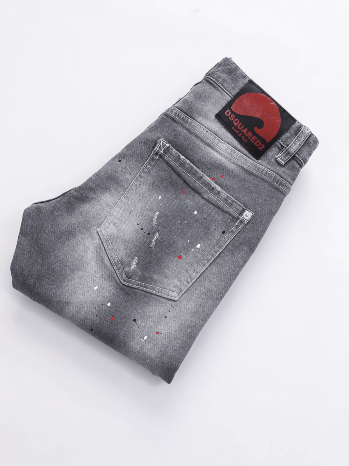 Smoky Gray Hole Jeans