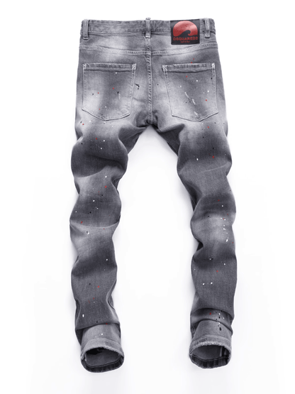 Smoky Gray Hole Jeans