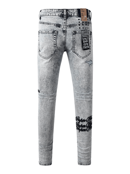 Smoky Gray Washed Classic Jeans