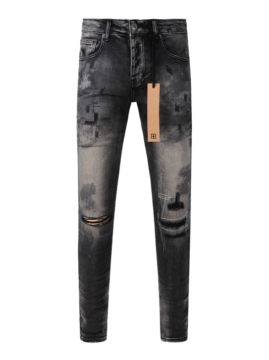 Washed Smoky Gray Classic Jeans