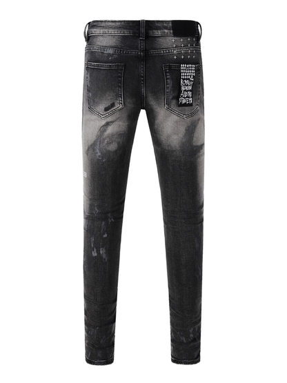 Washed Smoky Gray Classic Jeans
