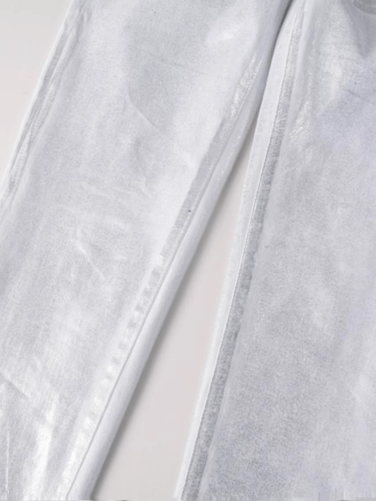 White Silver Classic Jeans