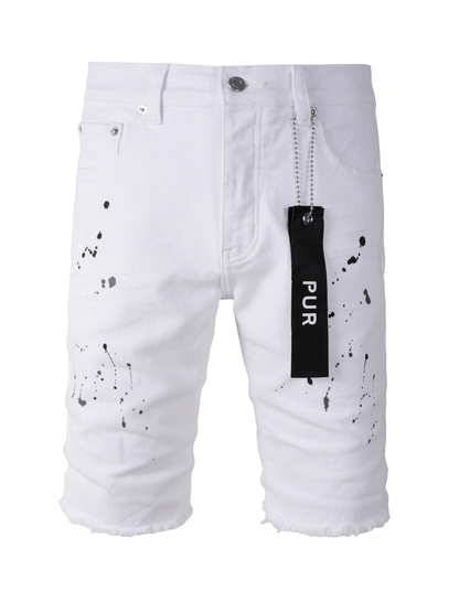 White Paint Dot Jeans