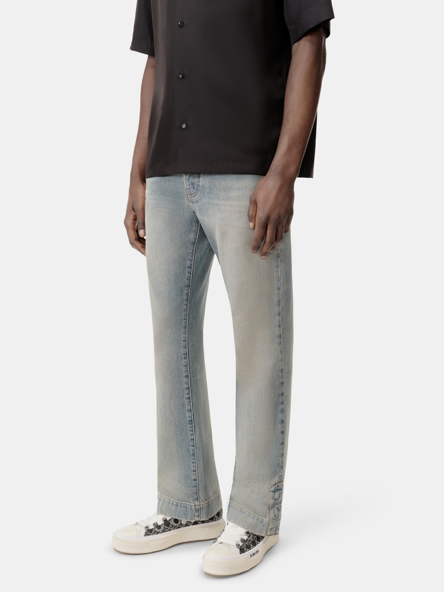 STRAIGHT FLARE JEAN - Antique Indigo